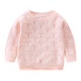 thumbnail image 6 of Ruyang Boys Girls Knit Sweater Loose Long Sleeve Pullover Breathable Casual Basic Tops Kids Crew Neck Fall Warm Outfits, 6 of 6
