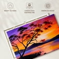 thumbnail image 6 of Elephant Stock Tree In Sunset Wall Art - Horizontal Canvas Wall Art - Living Room Wall Decor - Beach Canvas - Orange And Pink Decor - 12" x 8", 6 of 8