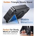 thumbnail image 4 of Funda con Soporte Magnético invisible, Delgada Translúcida Mate, para iPhone 15 6.1", Negro, 4 of 7