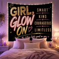 thumbnail image 2 of Mixed Fonts Elements With Dominant Left Portion, Inspirational Illustration for Quote Lovers, Wall Decor, Valentine's Day Gift, Tapestry Wall Hanging for Dorm and Living Room, 2 of 7