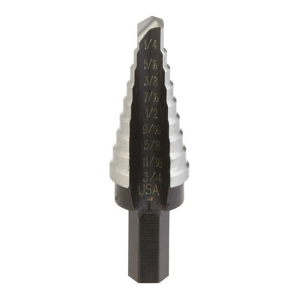 Irwin Unibit 1/4 3/4 in. Dia. x 6 L High Speed Steel Step Drill Bit 3