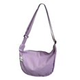 thumbnail image 3 of Bolso cruzado para mujer, bolso de hombro, bolsos informales de tela Oxford, bolso grande para mujer, correa ajustable para el hombro, moño de bola de Púrpura Yinane Bolso bandolera, 3 of 8