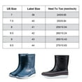 thumbnail image 5 of Mens Rain Boots Slip On Non-Slip Waterproof Rubber Ankle Boots Rain Shoes (Black 2,9), 5 of 8