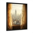 thumbnail image 2 of Designart "Excitement of Red Sporting Football Game II" Cityscapes Framed Wall Art - Industrial Yellow New York City Living Room Framed Canvas Art, 2 of 6