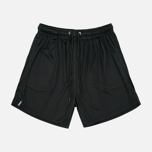 Black Relaxed Shorts - 8"