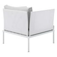 thumbnail image 5 of Modway Harmony 10-Piece  Sunbrella® Outdoor Patio Aluminum Sectional Sofa Set in White Gray, 5 of 10