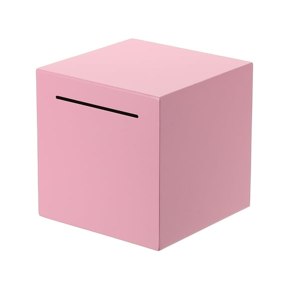 Piggy Bank for Adults, Pink Metal Piggy Bank Money Saving Box, 4.72 Inch