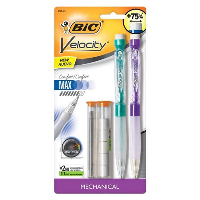 Medium Point Blue 2 / Pack Bic Clear Clic Wide Body/velocity Pen Refills