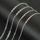 thumbnail image 2 of Moda S925 cadena cruzada de plata cadena larga para suéter con cadena joyería collar de plata brillante, 2 of 4