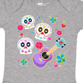 thumbnail image 4 of Inktastic Day of the Dead Owl Sugar Skulls and Guitar Boys or Girls Baby Bodysuit, 4 of 5