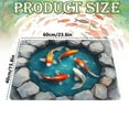 thumbnail image 3 of 40*60Cm 3D Visual Floor Mat-4, 3D Stereo Pond Diatomaceous Earth Rug Entryway Non Absorbent Mat Bathroom/Kitchen Oil Proof Foot Mat Realistic Decor Mat, 1 Rug, 3 of 4