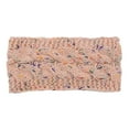 thumbnail image 1 of Qarigey Diademas para invierno y otoño, Protector de cabeza de ganchillo a prueba de viento, orejeras gruesas ajustables para mujer, Accesorio para el cabello Hilo rosa+color, 1 of 6