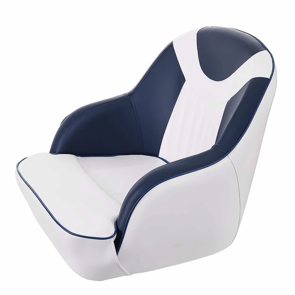 Captain Boat Seat, Pontoon Boat Captain Chair, Fishing Boat Seat with Thick Padding, Marine Bucket Seat for Speedboat, Canoe, Ergonomic Design