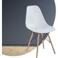 thumbnail image 2 of Juego Set de 4 Sillas de Comedor Ellen FRATELLO MUEBLES Diseño Moderno Ergonómico con Patas de Madera Color Blanco, 2 of 8