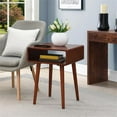 thumbnail image 2 of Pemberly Row Modern End Table with Shelf in Mahogany Wood Finish, 2 of 6