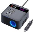 thumbnail image 1 of For car inverter dc12v24v to dc110v220v 120wpeak led display sockets power inverter adapters automob, 1 of 5