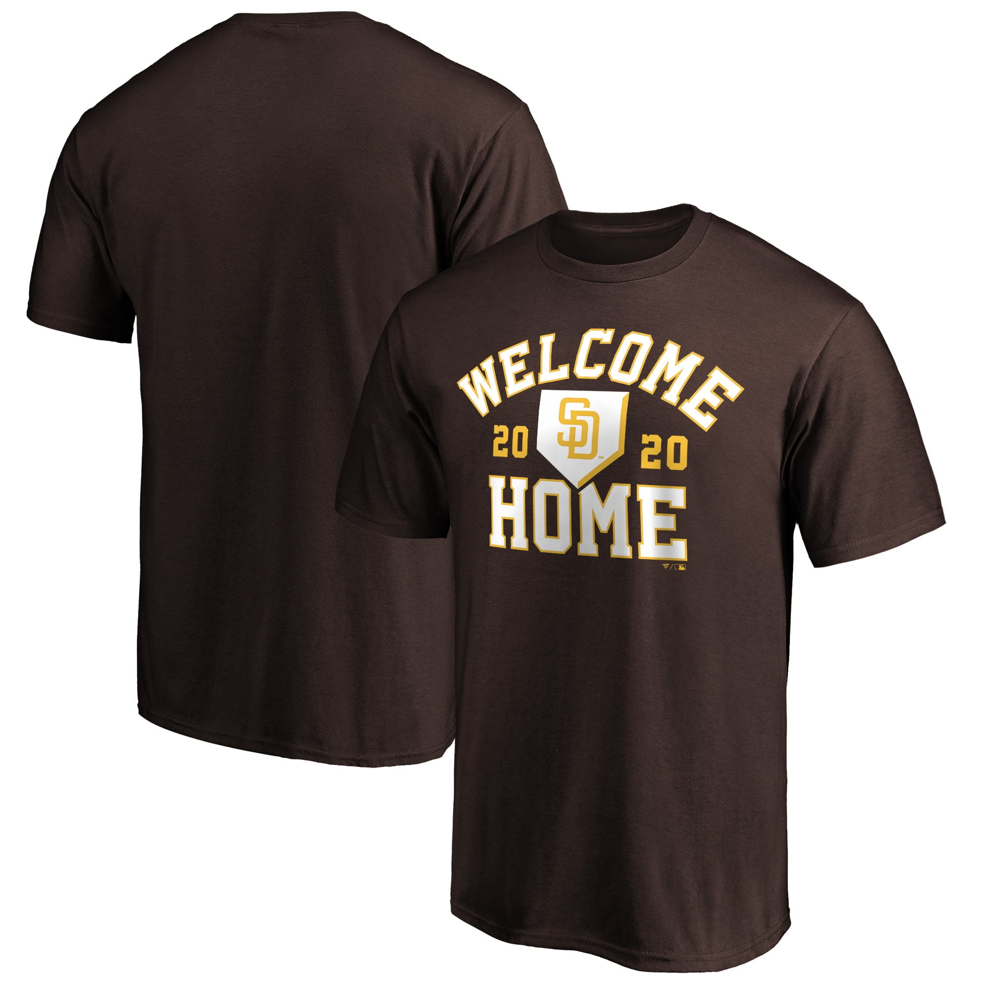 San Diego Padres Fanatics Branded Welcome Home T-Shirt - Brown ...