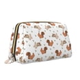 thumbnail image 2 of Rateoe Rabbit And Squirrel for Travel Makeup Bag,Large Capacity Cosmetic Bags for Women,Waterproof Portable Pouch Open Flat Toiletry Bag Make up Organizer, 2 of 8