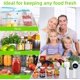thumbnail image 5 of Sellador al vacío para tarros de cristal con pantalla digital, máquina selladora al vacío de alimentos portátil con bolsas selladas y 10 tapas para tarros de cristal, 5 of 5