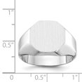 thumbnail image 2 of Bague Chevalière en Or Blanc 14 Carats, 2 of 2