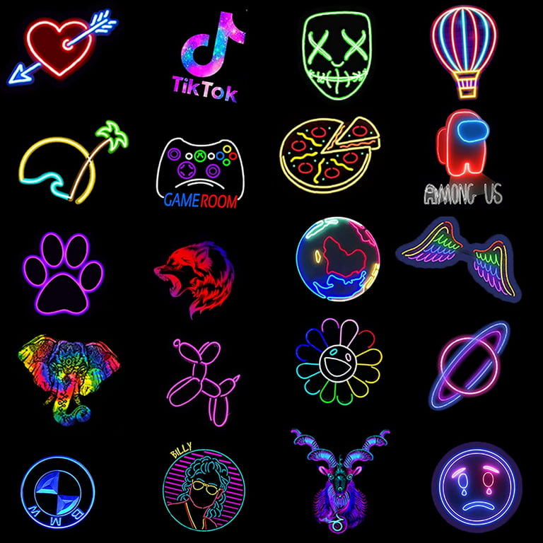 Neon Stickers - 1,000 Results