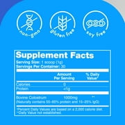 Zena Nutrition Colostrum Premium Powder, Gluten Free, Unflavored, 1000mg, 30 Servings