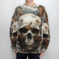 thumbnail image 4 of Gothic Skull Lover Neck Sweater, 4 of 6