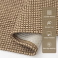 thumbnail image 5 of Glattice Entryway Rugs 3x5 Washable Area Rugs with Non Slip Rubber Backing Cotton Kitchen Rugs Indoor Door Mat for Entrance Foyer Living Room Bedroom, Orange/Tan/Brown, 5 of 8