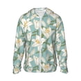 thumbnail image 2 of Lsque Lilies Flowers UPF 50+ Lightweight Sun Protection Men's Women's Long Sleeve Shirt, Hoodie Performance -X-Large, 2 of 9
