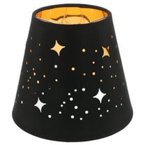 Raindrops Hollow Out Star Lampshade Black Pc Alloy Decorative Wall Light
