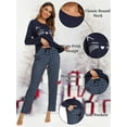 thumbnail image 6 of Women Cotton Pajamas Set Long Sleeve and Pants Pajamas for Women Cute Cat Print Soft Sleepwear Sets for Women 2 Piece Loungewear with Pockets, S-XXL, 6 of 12