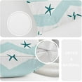 thumbnail image 4 of Coastal Nautical Decorative Pillow Covers, Kids Starfish On White Blue Background,Summer Ocean Beach Wedding Pillow Covers 12X20 Inch Cotton Lumbar Cushion Decorative Pillow Case for Sofa Bed, 4 of 6