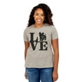thumbnail image 2 of Love Yorkie Women's Fashion Relaxed T-Shirt Tee Heather Tan Medium, 2 of 3
