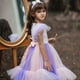 thumbnail image 2 of Vestido infantil, vestido de lentejuelas para niña de las flores, vestido de pasarela para boda, ropa de actuación, vestido de princesa hinchado de gasa para niña, 2 of 5