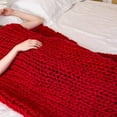 thumbnail image 4 of kurtrusly Cashmere-Like Knitted Throw Hand-Woven Large Comfortable Mat Coarse Wool Solid Color Sofa Blanket, 4 of 8