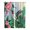 Green, variant on Green Hummingbird Window Curtains Panels with Silver Grommet, Spring Summer Pink Flower Leaf Kitchen Cafe Curtain Draperies Window Treatment Set for Living Room/Bedroom/Laundry Room/Bathroom, 84x84