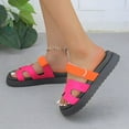 thumbnail image 6 of Women's Platform Sandals with Arch Support Comfortable Foam Slides Lightweight Thick Soles | Adjustable Buckle | Ultra Cushio, 6 of 6