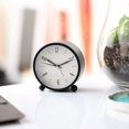 thumbnail image 4 of reloj despertador silencioso que no hace tictac luz dormitorio forma redonda relojes pequeños JAMW Sencillez, 4 of 4