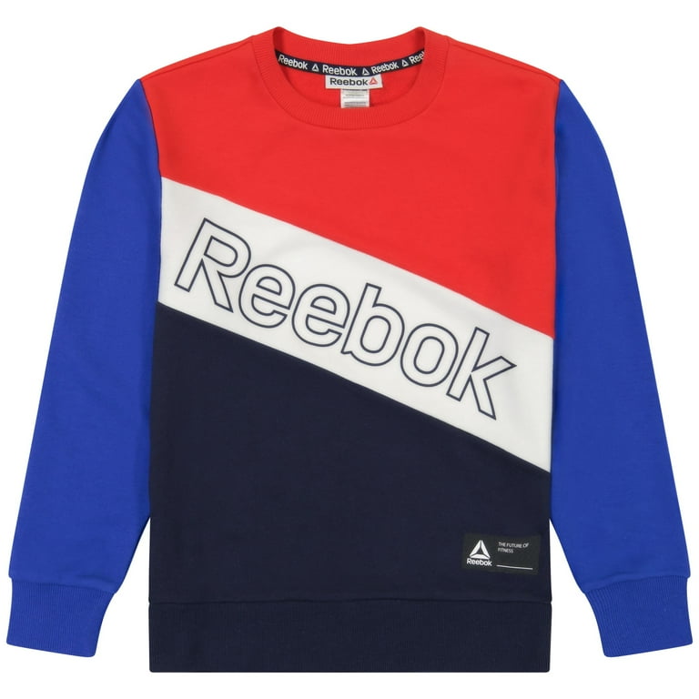 Surichinmoi punkt rulletrappe Reebok Boys Crew Sweatshirt - Walmart.com