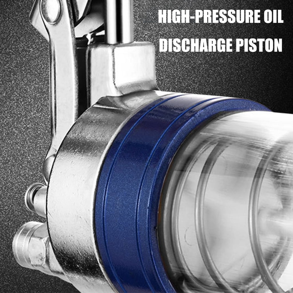 High Pressure Manual Grease Injector With Clear Tube For Construction Equipment