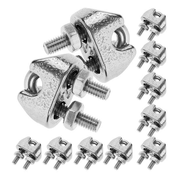 unbranded 10Ud Grapas Para Cable De Acero Inoxidable 304 Uso Universal Para Fijación Rápida Y Segura