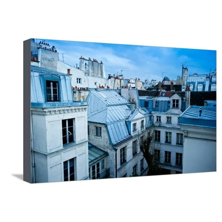 Paris Neighborhood Skyline Stretched Canvas Print Wall Art By Mark