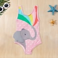 thumbnail image 2 of Mercatoo Baby Girls Swimsuit Bathing Suits Toddler Girls Cute Beach Sport Swimming Backless Summer Romper Swimwear, 2 of 7