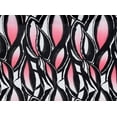 thumbnail image 2 of Zelouf Print On Ity  , Sewing, DIY, Crafts Fabric by the Yard, 981 Blk/coral, 50 Yard, 2 of 2