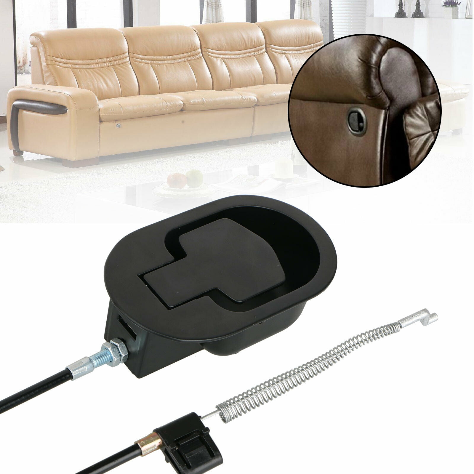 2pcs Universal Recliner Replacement Pull Handle Part Sofa Couch Release Lever 