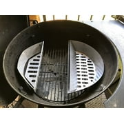 SnS Grills Slow 'N Sear® 18 — Stainless Steel Charcoal Basket Insert for Weber 18-Inch Kettle Grill, Smokey Joe, Jumbo Joe & Weber Summit, Two-Zone Smoking
