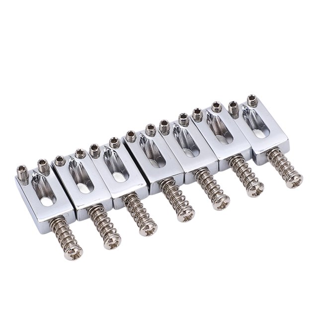 Guitar Bridge Saddle, Easy Installation 7 Pcs Bridge Saddle For Musical Instrument