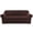 Brown, variant on Fully Wrapped Elastic Sofa Cover With Navy Blue Color For One Person Sofa Cover Color:Navy Material:Polyester-Cotton Blend