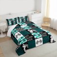 thumbnail image 3 of Homewish Extreme Sports Motorcycle Queen Comforter Set,Patchwork Geometric Checkered Bedding Sets,Racing Flag Bedding Comforter Set For Boys Kids,Breathable Bedroom Decorative Reversible,3 Pieces, 3 of 8