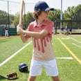 thumbnail image 6 of CPNG Boys Summer Shirt Comfortable Fashion Funny Ice Cream Print Short Sleeve Loose Lapel Buttoned Shirts(Watermelon Red,6-7 Years), 6 of 7